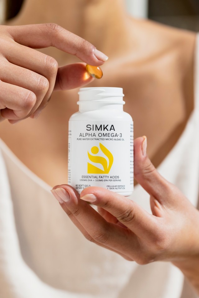 SIMKA by derma aesthetics ingestible beauty skincare product packaging